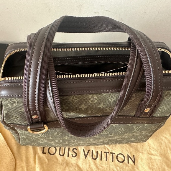 Vintage Josephine Handbag Mini Lin PM and Sarah Mini Mongram wallet set. - Picture 7 of 16